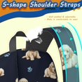 thumbnail image 5 of Golden Retriever Puppy and Dog Paw 17" School Backpacks for Teens,Waterproof Oxford Fabric,S-Shape Padded Straps for School,Travel,Hiking,Camping, 5 of 6