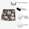 thumbnail image 3 of Sikiie Rose Flowers Print Men's Boxer Briefs, Elastic Waistband Boxer Briefs Leggings-XX-Large, 3 of 5