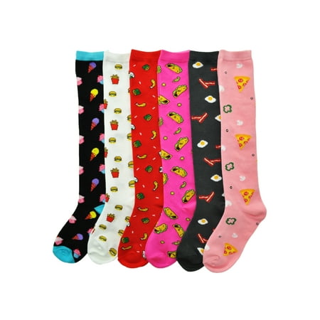 

Angelina Knee-High Novelty Foodie Socks (6-Pairs)