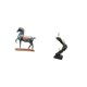 thumbnail image 5 of Figura de caballo,Figura de caballo Escultura animal coleccionable,Estatua de escalera,Estatua de escalera con libros para escalar,decoración artística,Escultura de escalera de libro,figura, 5 of 8