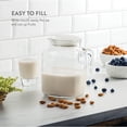 thumbnail image 5 of Bormioli Rocco Frigoverre Glass Jug - 67.75 Oz White Lid Beverage Pitcher, 5 of 7