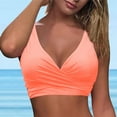 thumbnail image 6 of Siilsaa Bikini Top Women Halter Bikini Top Push Up Swimsuit Top Only Pink,M, 6 of 7