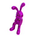 thumbnail image 4 of GUOOL Modern Rabbit Statue Bunny Figurine Sculpture Resin Craft Sitting Posture Figure Left, 4 of 9