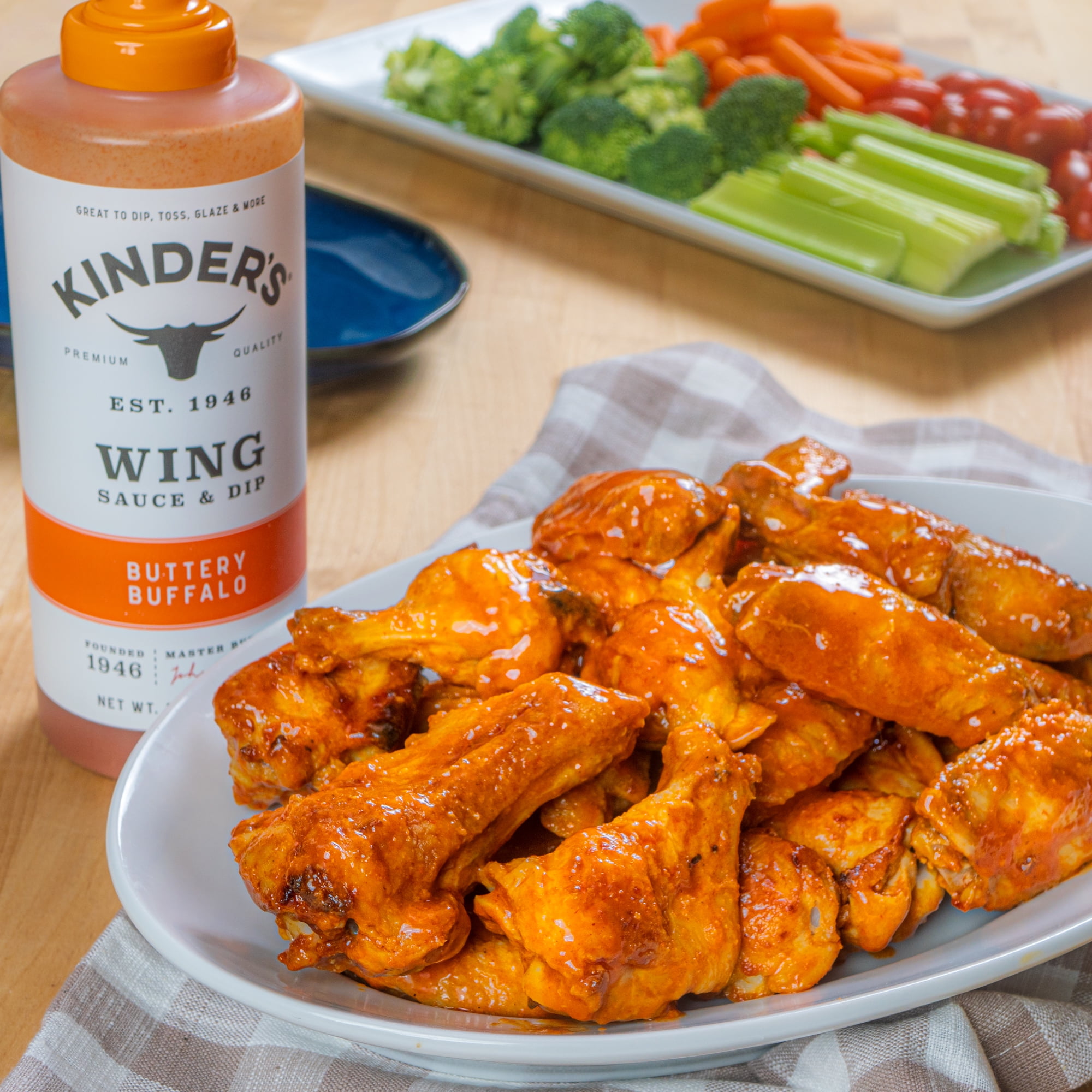 Kinder's Buttery Buffalo Wing Sauce, Dip, and Marinade, 14.2 oz