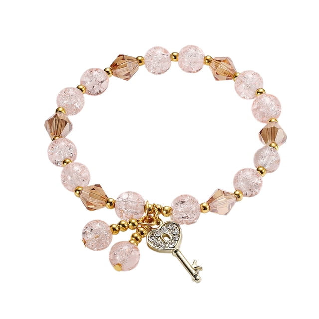 Señoras Multicolor Stretch Pulsera de cuentas Apilable Pulsera de cuentas en capas de cuentas pulsera ajustable Colorido pulsera elástica