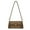 Brown, variant on Flap Shoulder Bag for Women Fashion Leather Canvas Crossbody Bag Ladies Purse Handbags with 2 Removable Strap