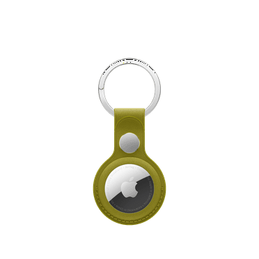 Apple AirTag FineWoven Key Ring - Chartreuse