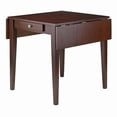 thumbnail image 3 of Winsome Hamilton Double Drop Leaf Solid Wood Dining Table in Antique Walnut, 3 of 11