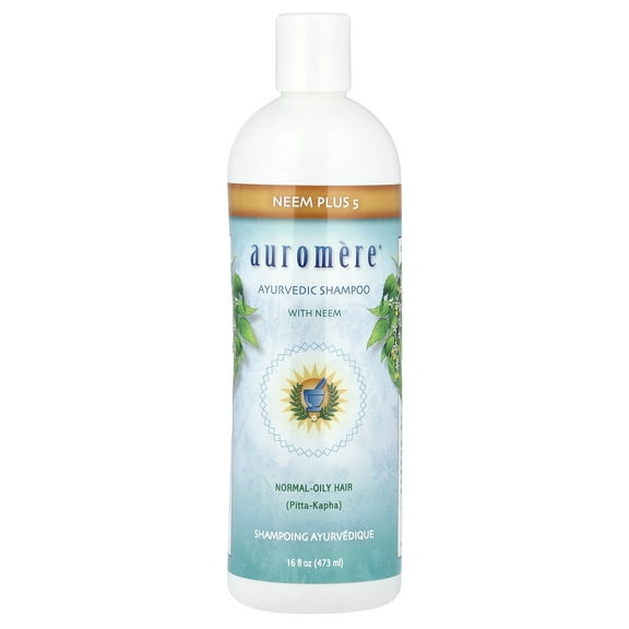 Auromere Neem Plus 5, Ayurvedic Shampoo with Neem, 16 fl oz (473 ml)