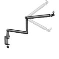 thumbnail image 2 of MezoJaoie Microphone Arm Shock Absorbing Clamp 360 Degree Rotating Boom Microphone Arm for Singing Studio Music Computer Desktop Content Podcasting, 2 of 10