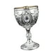 thumbnail image 2 of agua retro en relieve, pequeña para beber, decoración con diamantes imitación, mini cáliz decorativo, vino para cocina, hogar y Plata, 2 of 8
