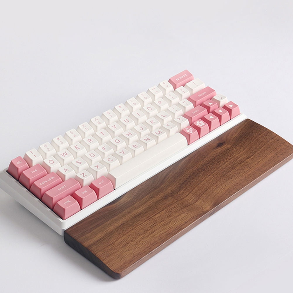 Tineasur Keyboard Wrist Rest Ergonomic Pad in Coffee for Comfortable Typing 1Set