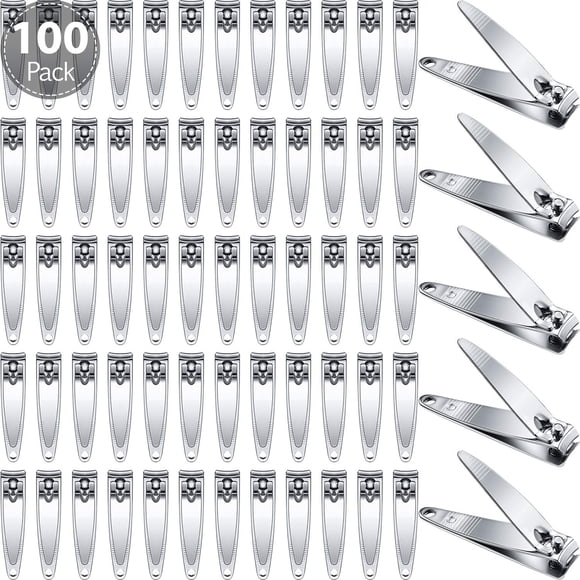 Set de cortaúñas Mudder, 100 piezas, acero inoxidable