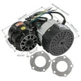 thumbnail image 3 of 40" Go Kart Rear Axle Kit with 48V 1000W Brushless Motor & Differential Gearbox, Includes Drive Shaft, 4-Stud Wheel Hubs, Brake Disc for Go Kart ATV Drift Trike UTV Golf Cart Tricycle DIY Builds, 3 of 8