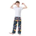 thumbnail image 2 of FORMRS Boys Pajama Pants with Pockets Size 13-14Y Kids Lounge Sleep Bottoms, Floral Flamingo, 2 of 8