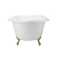 thumbnail image 2 of Heritage 57 Inch Cast Iron Classic Clawfoot Tub - Rim Faucet Drillings, 2 of 2
