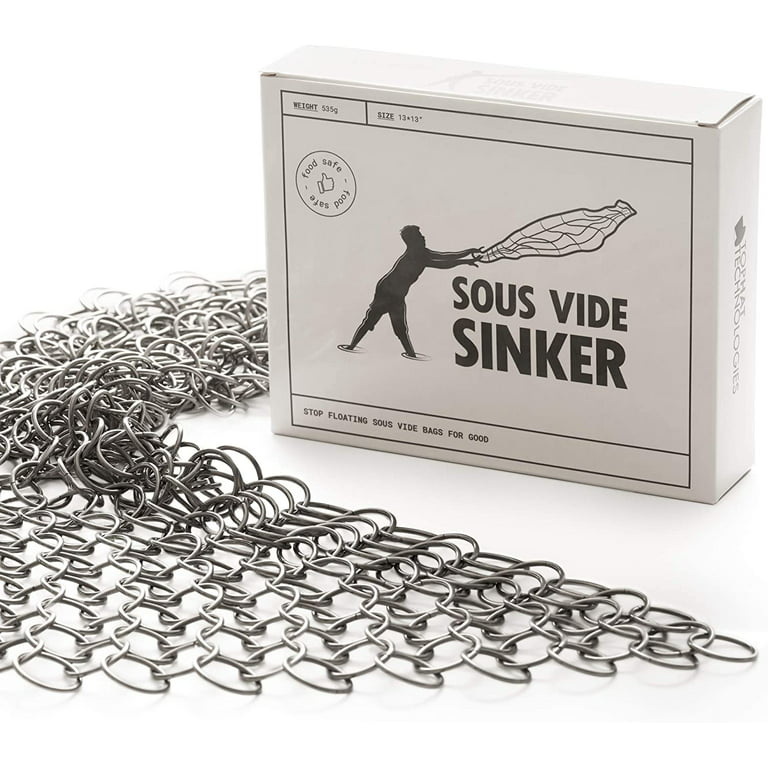 Sous Vide Weights 1LB,Food Grade 316 Stainless Steel Sinker Weight Net for  Sous Vide Cooking,Reusable Sous Vide Cooking Accessory, Keep Food Submerged
