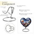 thumbnail image 4 of Rainbow Over Colorful Kingdom - Ashes Urn - Unique Heart Large Funeral Urn - Timeless and Elegant - Durable Heart for Adult Female Ashes - 3 Inch, 1 Pc, 4 of 5
