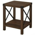 thumbnail image 2 of Walker Edison Metal X Rustic Wood Side Table - Available in 4 Colours, 2 of 4