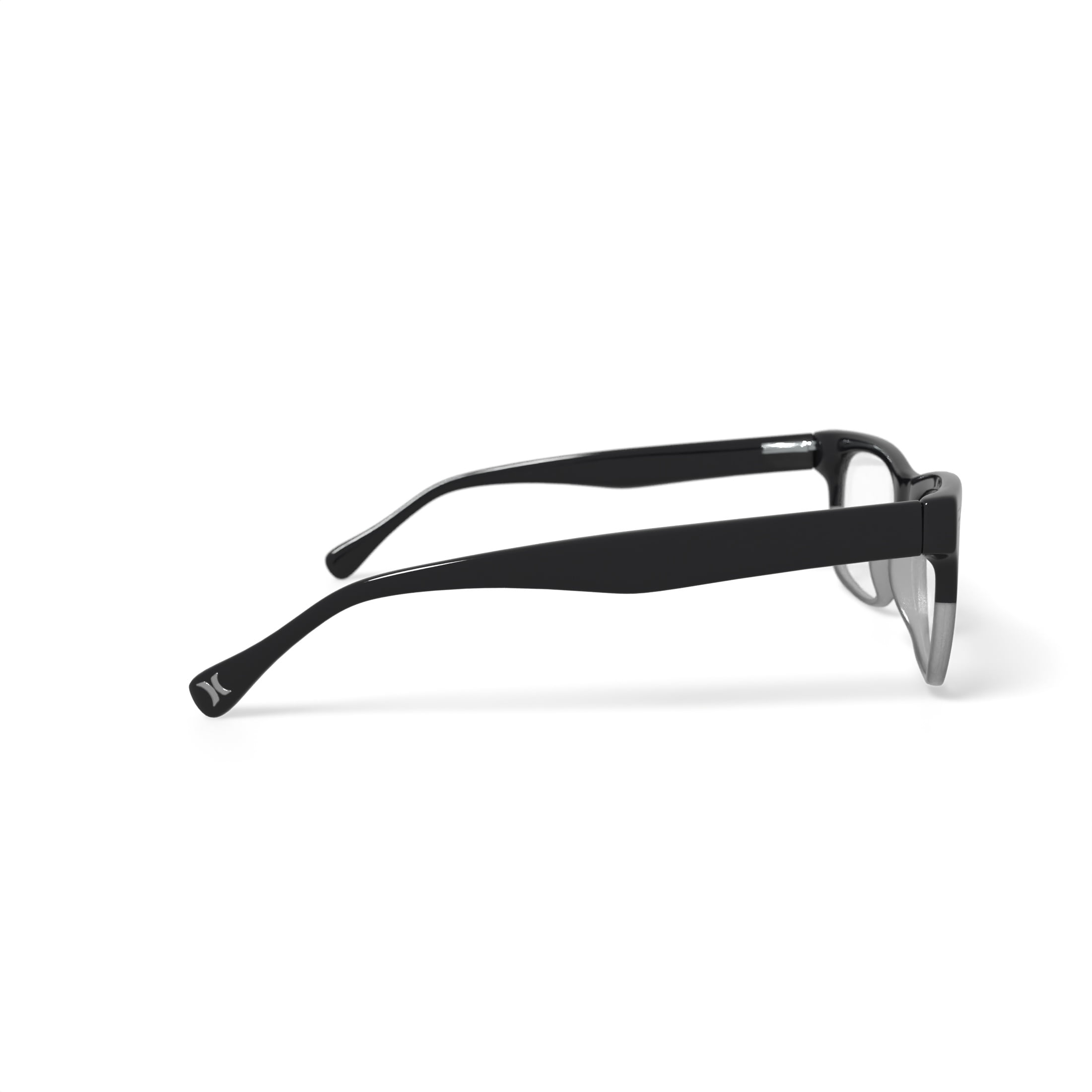 Hurley Men's HMO119 Prescription Eyeglasses with Case, Black/Crystal