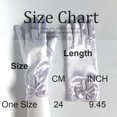 thumbnail image 3 of Short Satin Gloves Bridal Pearl Gloves Opera Gloves for Women, 3 of 6