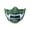 A003- Croissant Slow Squeeze Toy, variant on White Oni Mask, Scary Halloween Mask, Japanese Demon Half Face Mask, Halloween Accessory for Men, Halloween Party Prop 1 Pack