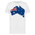 thumbnail image 1 of 3d  Flag Map Of Australia T-Shirt Men -Image by Shutterstock, Male XX-Large, 1 of 2