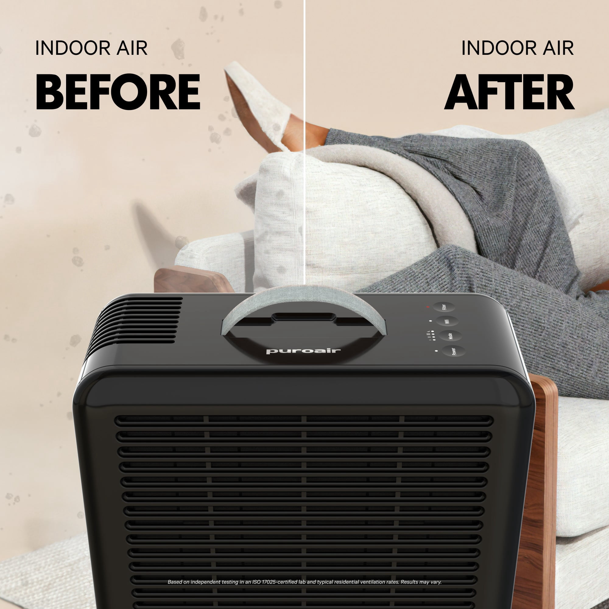 PuroAir 100i HEPA Air Purifiers for Home Pets - Covers 550 sq ft