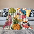 thumbnail image 2 of PIKWEEK Throw Blanket Colorful Tropical Parrots Flannel Soft Cozy Fluffy Throw Blankets and Warm Throws for Adults in Couch Sofa Bed, 2 of 6