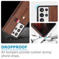 thumbnail image 6 of for Samsung Galaxy S21 Ultra Case, Lightweight Premium PU Leather Galaxy S21 Ultra Wallet Case with Card Holders Protective Case for Samsung Galaxy S21 Ultra Adjustable Stand,Brown, 6 of 8