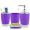 Purple, variant on OTVIAP 4Pcs/Set Bathroom Suit Accessories Includes Cup Toothbrush Holder Soap Dish Dispenser, Washing Cup, Bathroom Suit Set