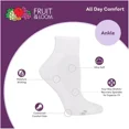 thumbnail image 4 of Fruit of the Loom Women's Extended Size Cushioned 6pk Ankle Athletic Socks 8-12, 4 of 4