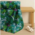thumbnail image 4 of Soimoi Cotton Voile Fabric Orchid,Palm & Monstera Tropical Print Fabric by The Yard 42 Inch Wide, 4 of 7