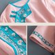 thumbnail image 5 of V Cuello Blusas para las Mujeres, de Moda Retro Bordado Cuello Redondo Cinco Cuartos de Manga para el Uso Casual, 5 of 5