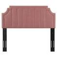 thumbnail image 2 of Modway Alyona Channel Tufted Performance Velvet Twin Headboard in Dusty Rose, 2 of 6