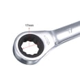 thumbnail image 3 of Unique Bargains Double Box End Ratcheting Wrench (17x19mm) Metric 72 Teeth 12 Point Ratchet Spanner Tools, CR-V, 3 of 5