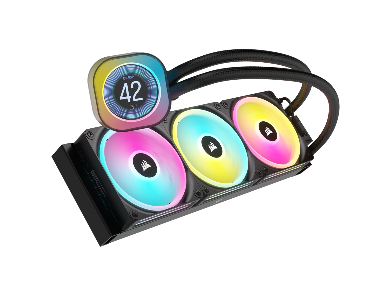 CORSAIR iCUE Link H150i LCD Liquid CPU Cooler - 360mm AIO CORSAIR iCUE Link H150i LCD Liquid CPU Cooler - 360mm AIO