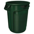 thumbnail image 2 of Rubbermaid Commercial Products Round Brute Indoor Garbage Cans Container, Plastic, 32 Gal, Dark Green | Bundle of 5, 2 of 5