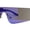 Black Purple Mirror, variant on Retro Oversize Narrow Curved Shield Color Mirror Wrap Sport Sunglasses Black Orange Mirror