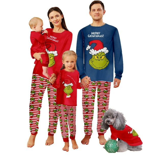Grinch Family Matching Pajama Set Adult - Kid, Pet - Walmart.com