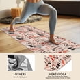 thumbnail image 4 of Colorful Mushroom Plant Light Pink Pattern Hot Yoga Mat Towel Non Slip for Hot Yoga - Quick-Drying Yoga Mat Cover with 4 Corner Pockets with Travel Bag - Hot Yoga Towel Non Slip 70"x26", 4 of 6