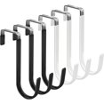 thumbnail image 1 of FYY Ganchos para Colgar sobre la Puerta, Paquete de 4 Ganchos para Colgar con Goma para Evitar rayones, Organizador Resistente para Sala de Estar, baño, Dormitorio, Cocina, Colgar Ropa, Toallas, Sombr, 1 of 4