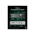 thumbnail image 2 of Plugable Thunderbolt 5 Dock: 140W Power Delivery, Up to Dual 6K@60Hz for Mac, Up to Dual 8K for Windows, Supports 80/120Gbps, 3x Thunderbolt 5 Ports, 2.5GbE, Driverless Connectivity (TBT-UDT3), 2 of 6