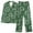 A0216-Green, variant on CALAFEBILA Womens Pajama Sets Silk Button Down Pjs for Women Nightgown Notch Collar Floral Print Tops with Pocket and Pants