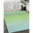 thumbnail image 3 of Ahgly Company Machine Washable Indoor Square Transitional Green Area Rugs, 6' Square, 3 of 7