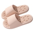 thumbnail image 4 of Pink Unisex Massage Slippers Non Slip Quick Dry Lightweight EVA House Shoes for Women Men Indoor Bathroom Slides,Size 9-9.5, 4 of 6