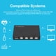 thumbnail image 4 of Conmutador Para Compartir USB 2,0 A USB B, Caja De Interruptor Manual Para Compartir USB, Control De Botón Independiente, 4 Puertos, Portátil Para Cámara Para OS X, 4 of 7