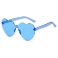 thumbnail image 2 of Gafas de sol con forma de corazón de melocotón para hombre y mujer, gafas de sol con forma de corazón integradas, de gelatina transparente y color amor, 2 of 6
