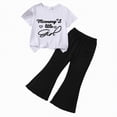 thumbnail image 4 of HCNTES Little Girls Summer Clothes 2 Piece Outfit Ribbed T-Shirt Top + Cargo Pants 3-7T Kids Girls Spring Summer School Clothing Set(D01-E,5-6 Years), 4 of 4