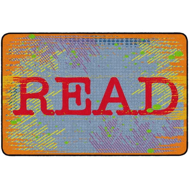 Flagship Carpets FE342-22A 6 x 4 ft. Read School Library Rug, Bright - Rectangle